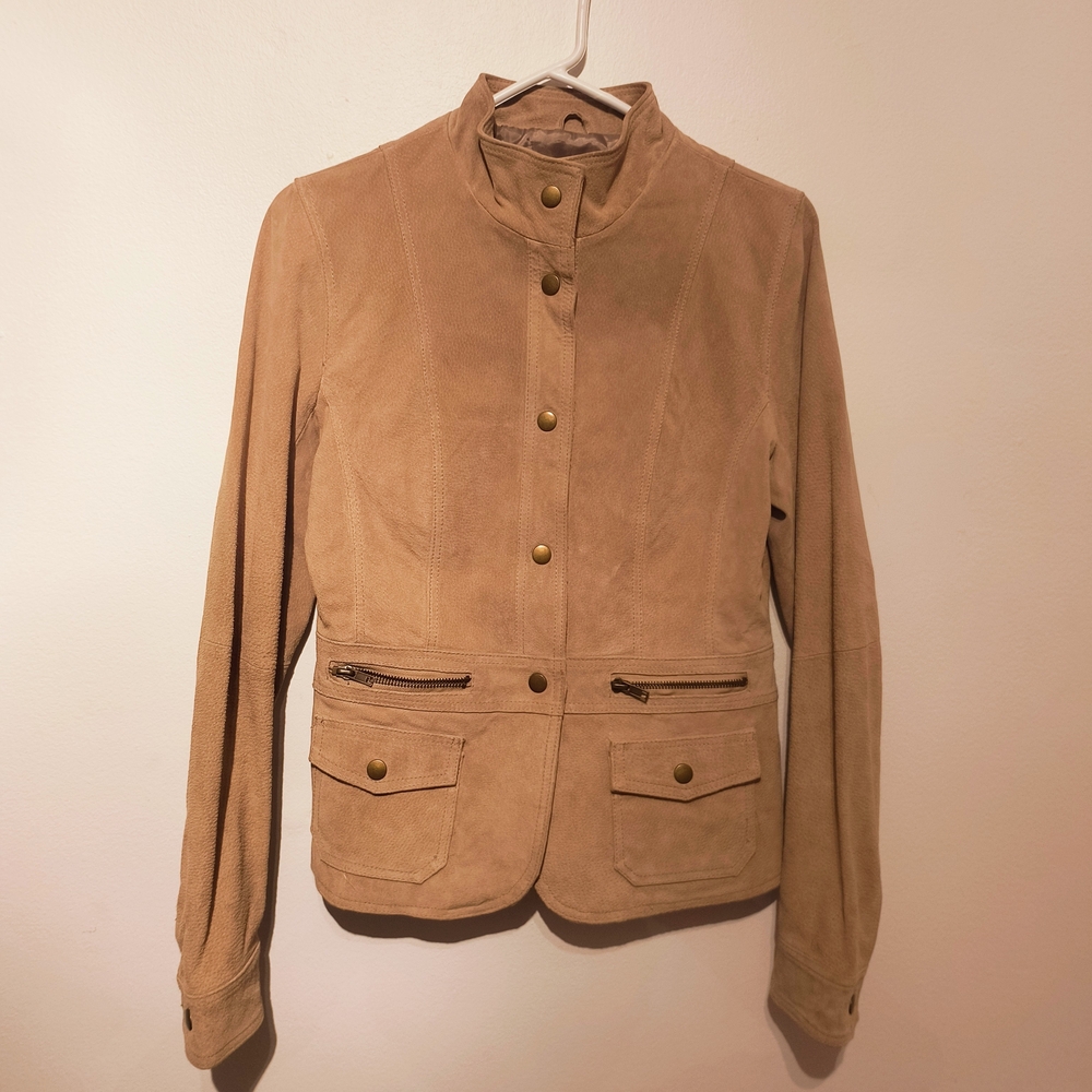 Vintage 70's Suzy Shier Genuine Tan Suede Jacket